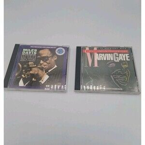 Marvin Gaye & Miles Davis CD Lot of 2 Greatest Hits Jazz Soul Columbia Motown